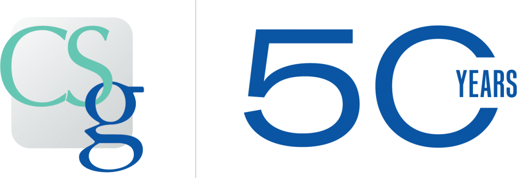 CSG 50 year logo